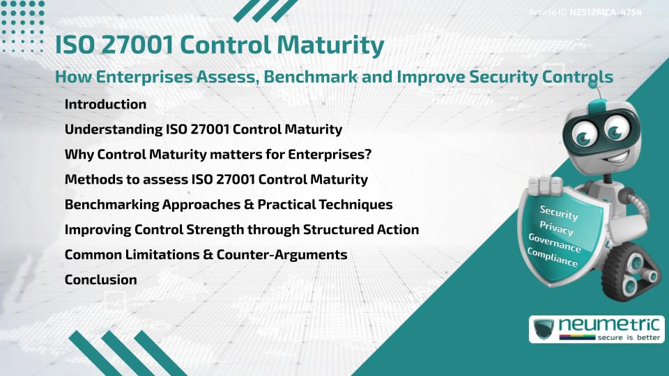 ISO 27001 Control Maturity: How Enterprises Assess, Benchmark & improve Security Controls