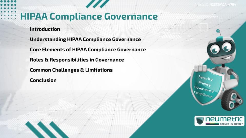 HIPAA Compliance Governance