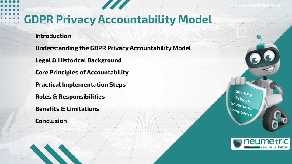 GDPR Privacy Accountability Model
