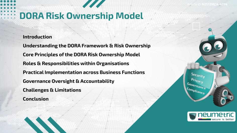 DORA Risk Ownership Model