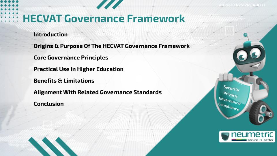 HECVAT Governance Framework