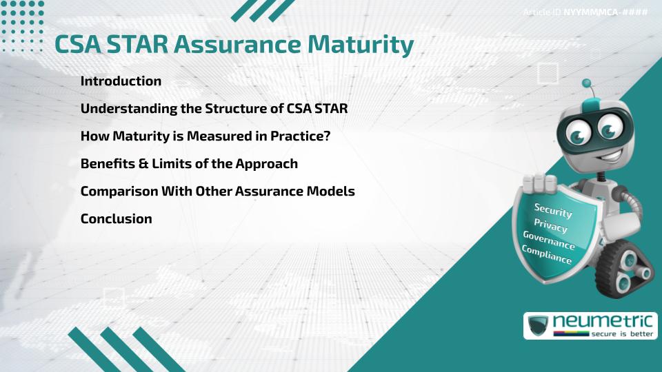 CSA STAR Assurance Maturity