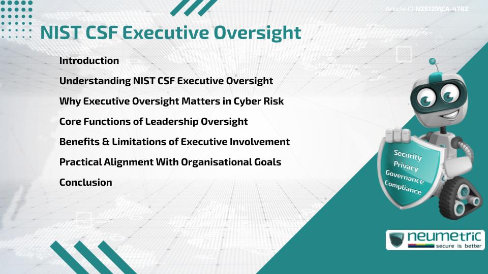 NIST CSF Executive Oversight