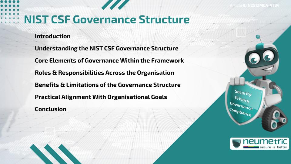 NIST CSF Governance Structure