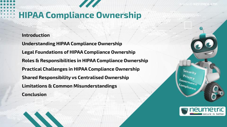 HIPAA Compliance Ownership