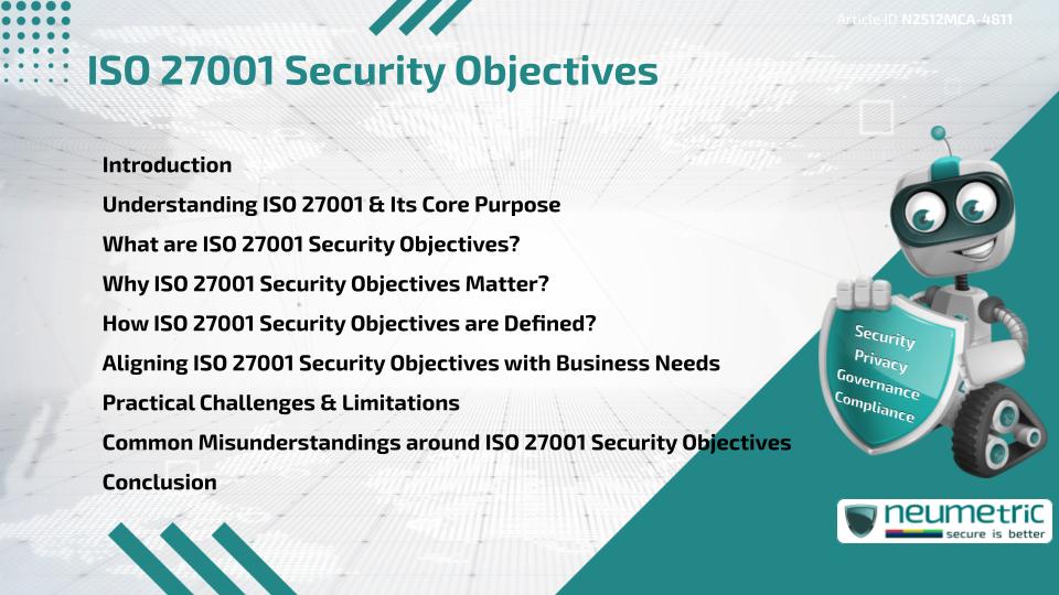 ISO 27001 Security Objectives