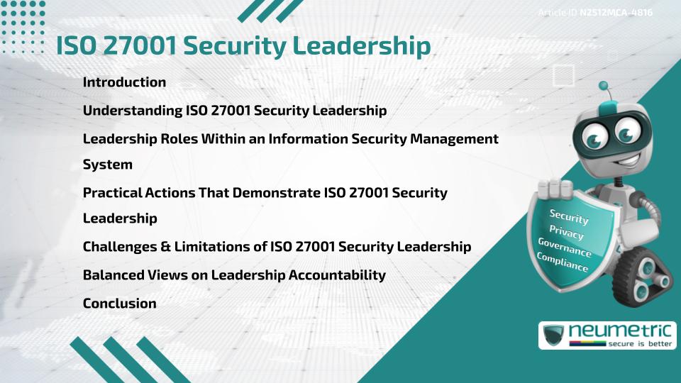 ISO 27001 Security Leadership