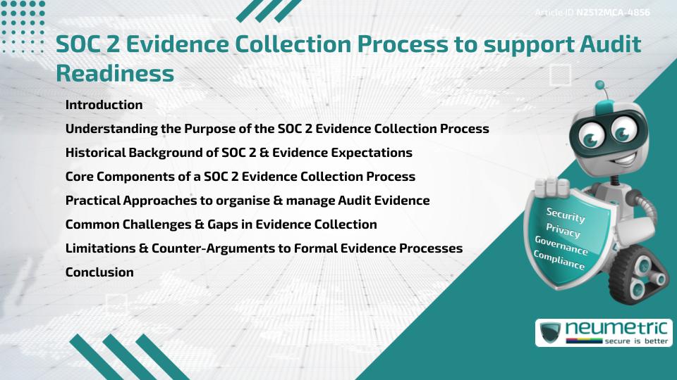 SOC 2 Evidence Collection Process to support Audit Readiness