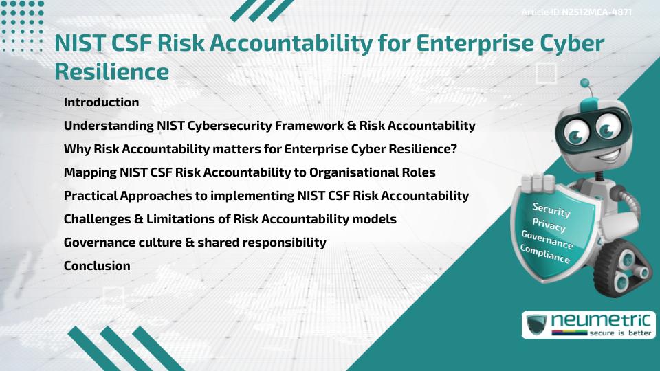 NIST CSF Risk Accountability for Enterprise Cyber Resilience