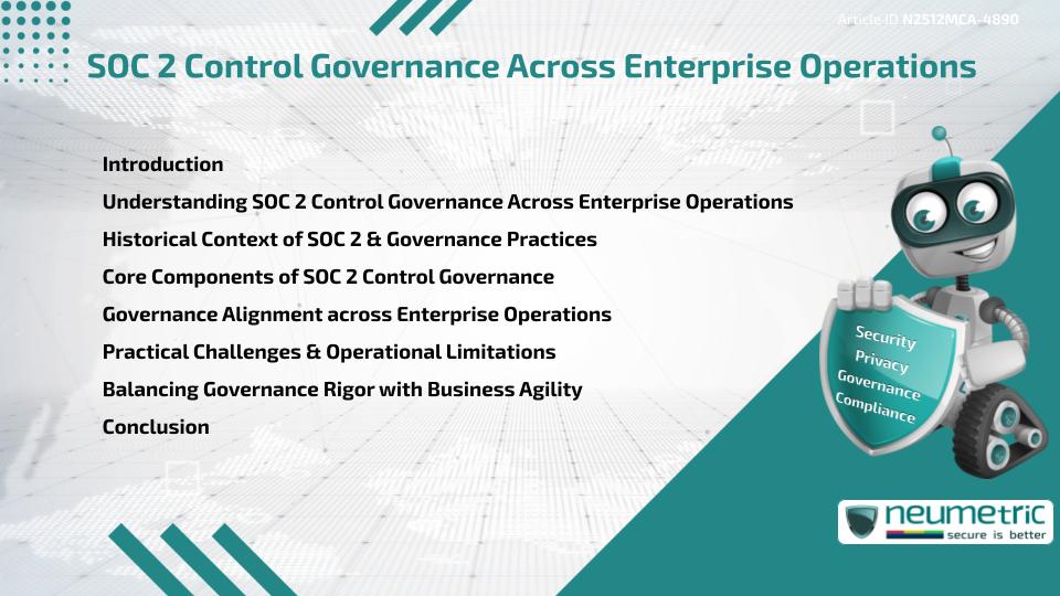 SOC 2 Control Governance Across Enterprise Operations