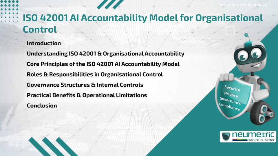 ISO 42001 AI Accountability Model for Organisational Control