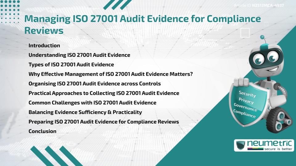 Managing ISO 27001 Audit Evidence for Compliance Reviews