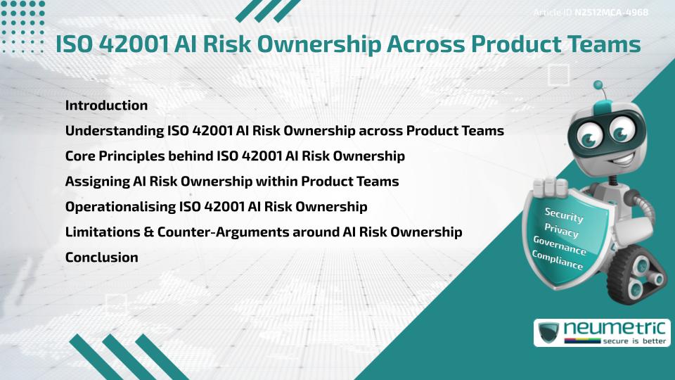 ISO 42001 AI Risk Ownership Across Product Teams