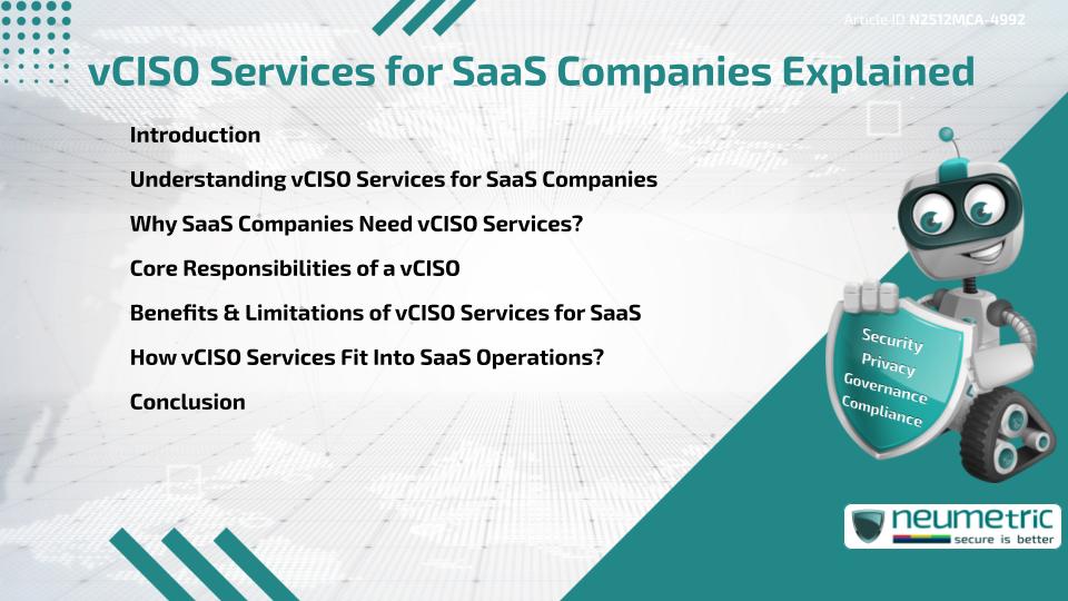 vCISO Services for SaaS Companies Explained
