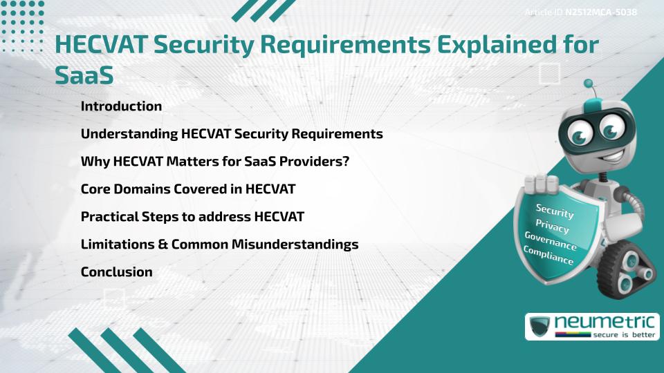 HECVAT Security Requirements Explained for SaaS