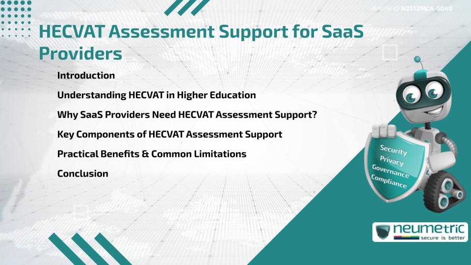 HECVAT Assessment Support for SaaS Providers