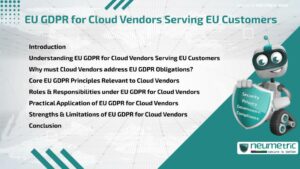 EU GDPR for Cloud Vendors Serving EU Customers