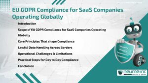 EU GDPR Compliance for SaaS Companies Operating Globally