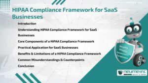 HIPAA Compliance Framework for SaaS Businesses