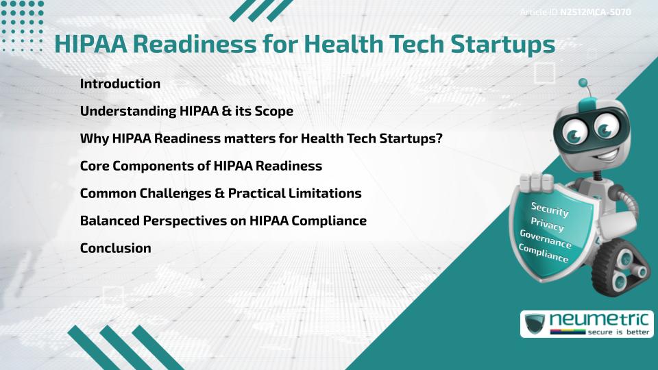 HIPAA Readiness for Health Tech Startups