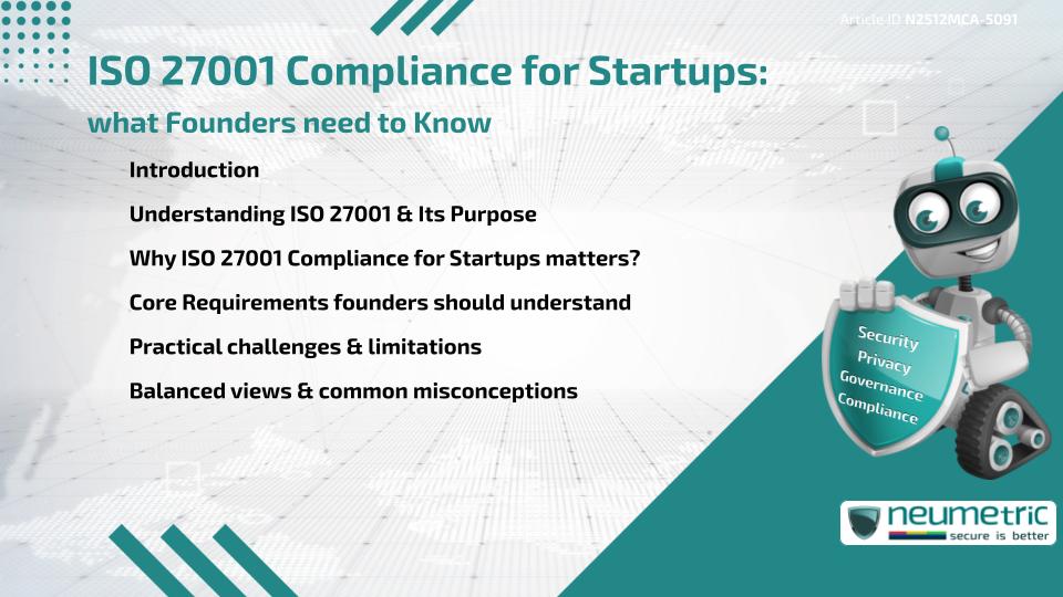 ISO 27001 Compliance for Startups: what Founders need to Know