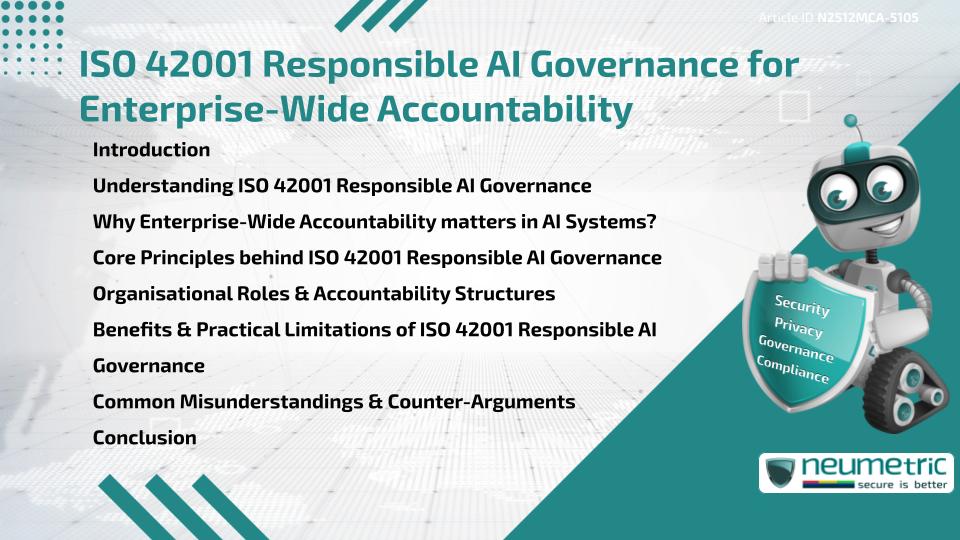 ISO 42001 Responsible AI Governance for Enterprise-Wide Accountability