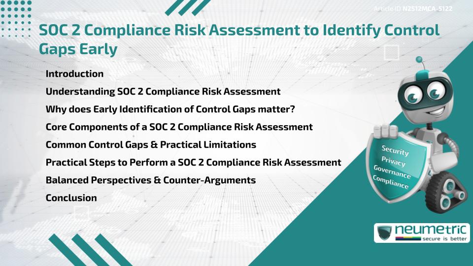 SOC 2 Compliance Risk Assessment to Identify Control Gaps Early