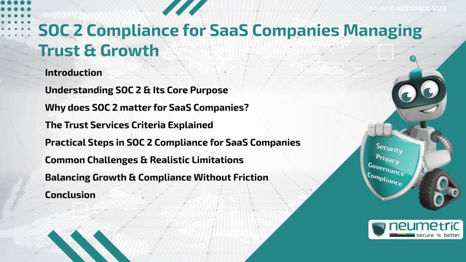 SOC 2 Compliance for SaaS Companies Managing Trust & Growth