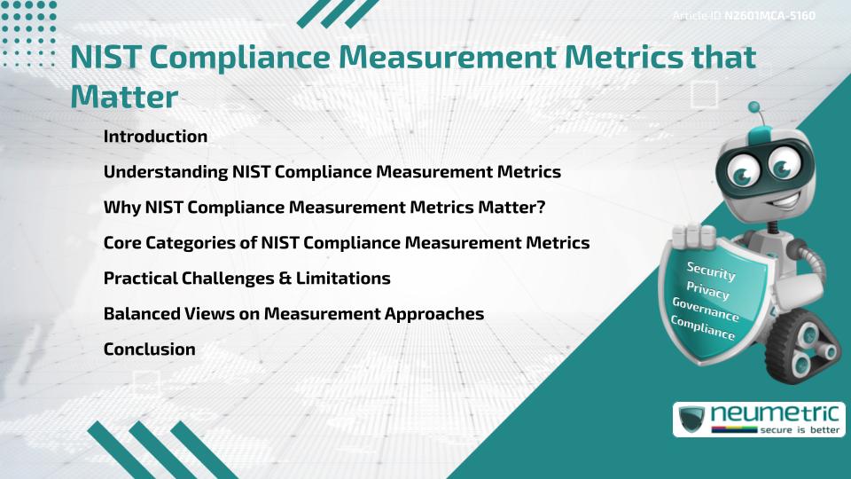 NIST Compliance Measurement Metrics that Matter