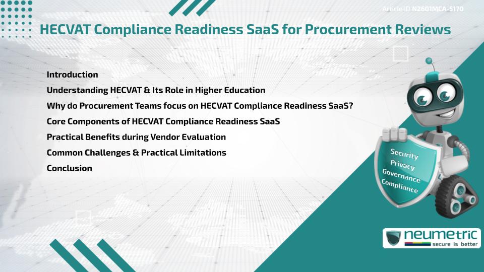 HECVAT Compliance Readiness SaaS for Procurement Reviews