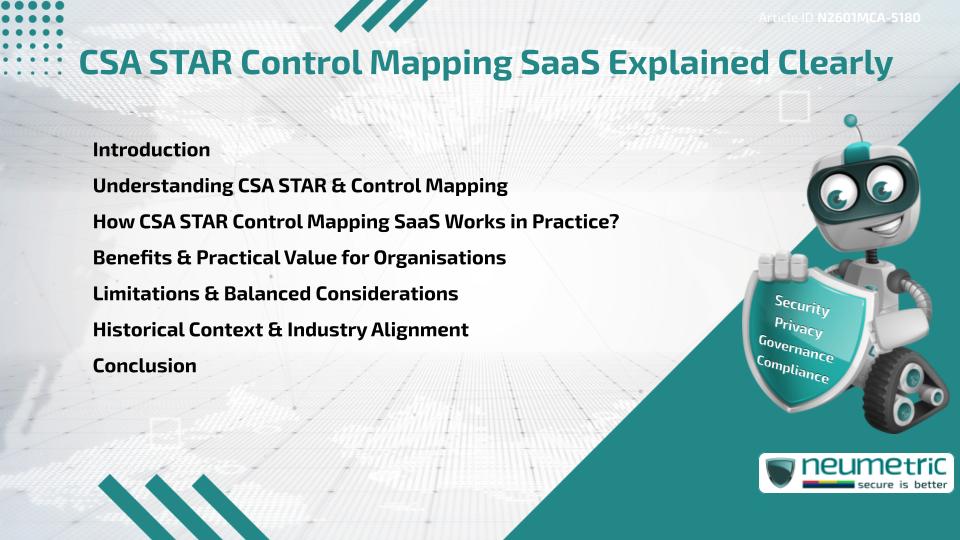 CSA STAR Control Mapping SaaS Explained Clearly