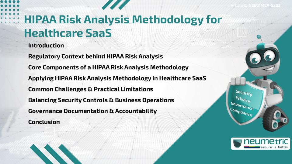 HIPAA Risk Analysis Methodology for Healthcare SaaS