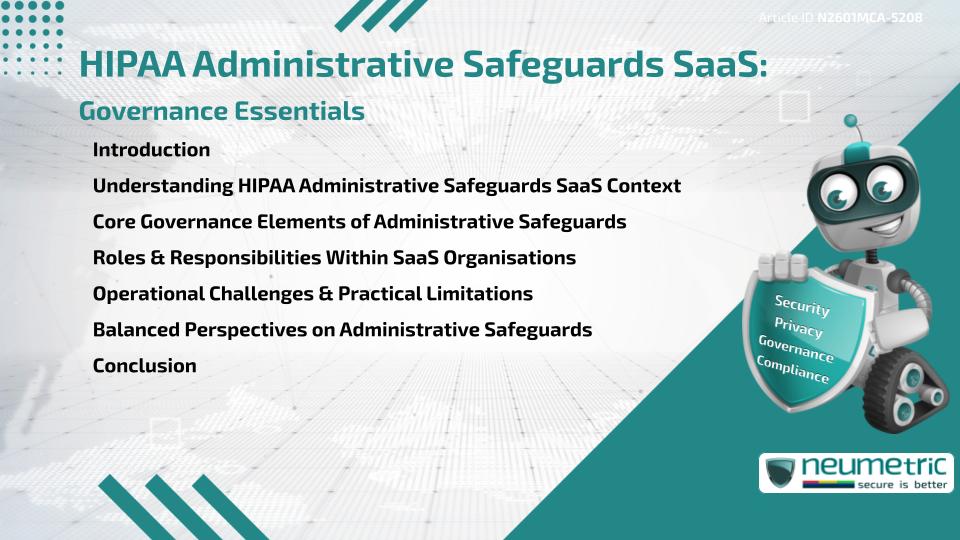 HIPAA Administrative Safeguards SaaS: Governance Essentials