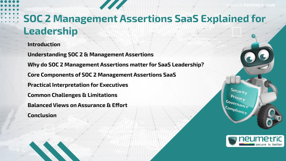 SOC 2 Management Assertions SaaS Explained for Leadership