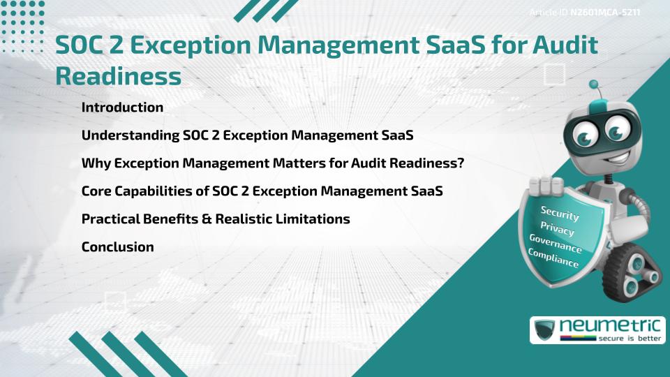 SOC 2 Exception Management SaaS for Audit Readiness