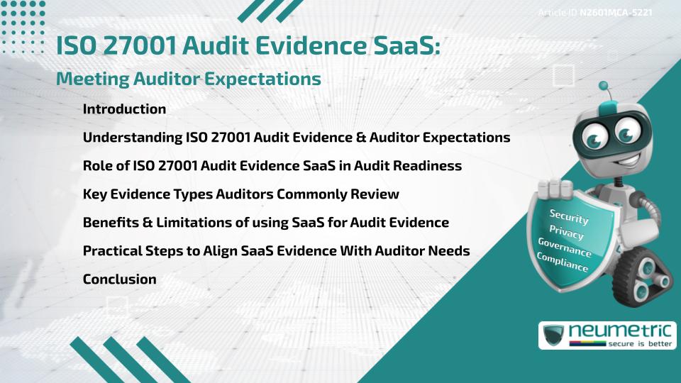 ISO 27001 Audit Evidence SaaS: Meeting Auditor Expectations