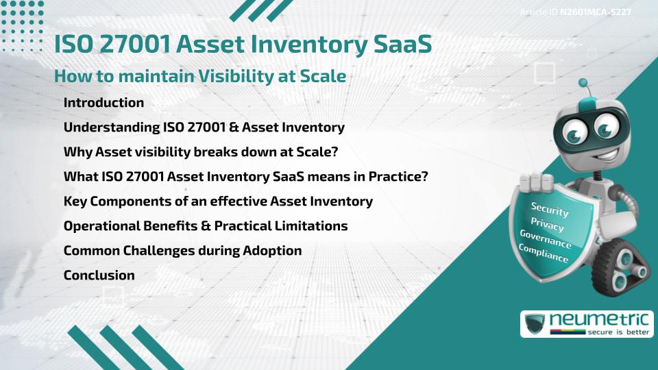 ISO 27001 Asset Inventory SaaS: How to maintain Visibility at Scale