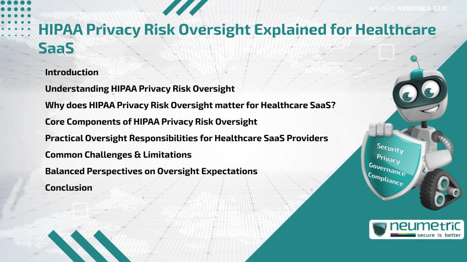 HIPAA Privacy Risk Oversight Explained for Healthcare SaaS