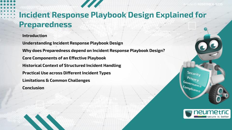 Incident Response Playbook Design Explained for Preparedness
