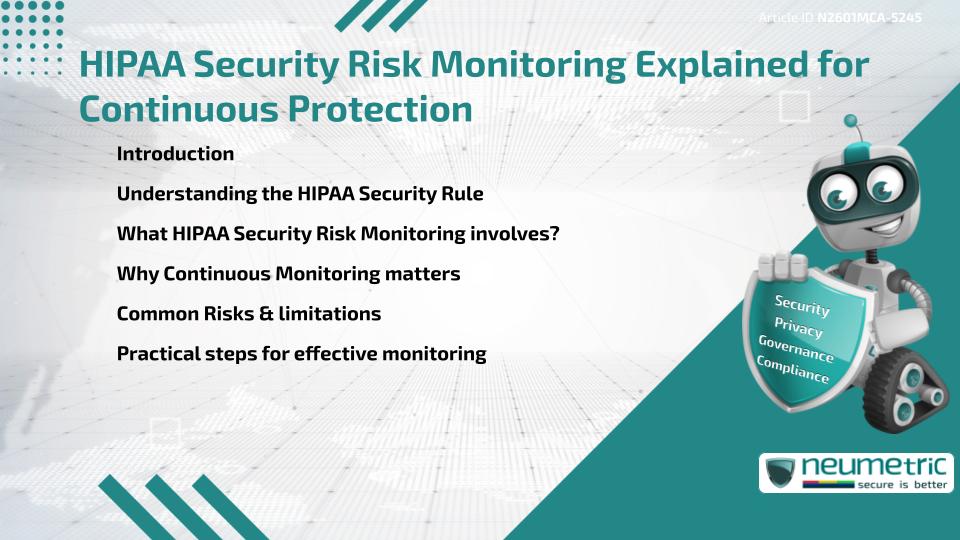 HIPAA Security Risk Monitoring Explained for Continuous Protection