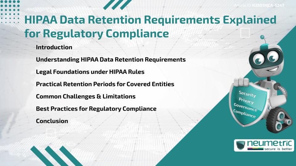 HIPAA Data Retention Requirements Explained for Regulatory Compliance