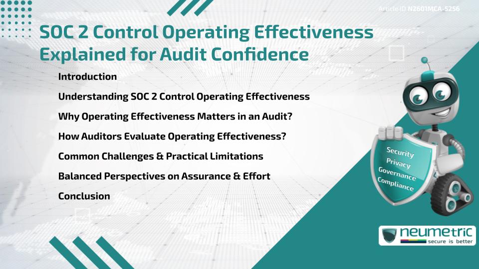 SOC 2 Control Operating Effectiveness Explained for Audit Confidence