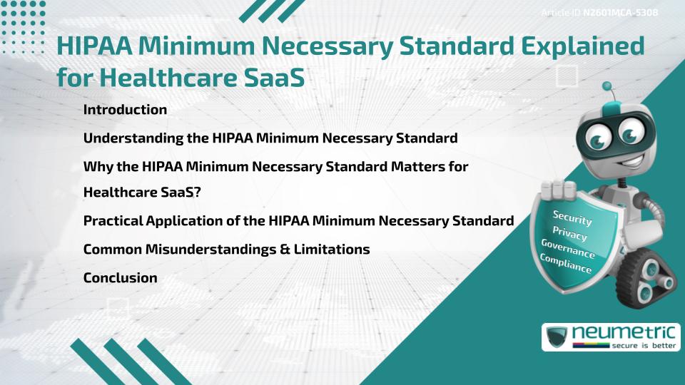 HIPAA Minimum Necessary Standard Explained for Healthcare SaaS
