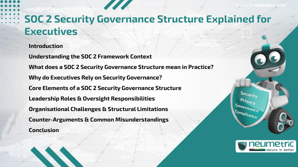 SOC 2 Security Governance Structure Explained for Executives