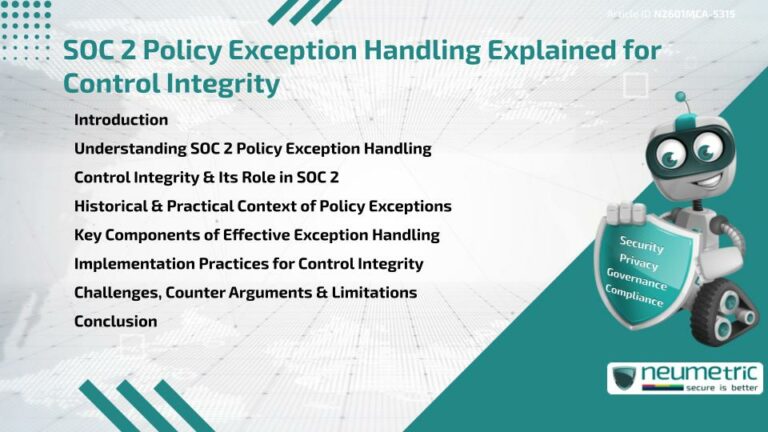 SOC 2 Policy Exception Handling Explained for Control Integrity