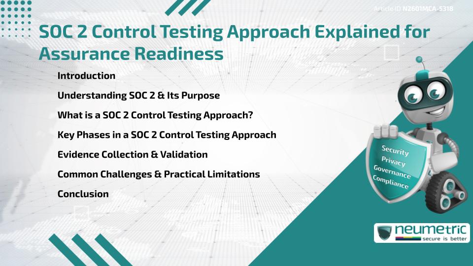 SOC 2 Control Testing Approach Explained for Assurance Readiness