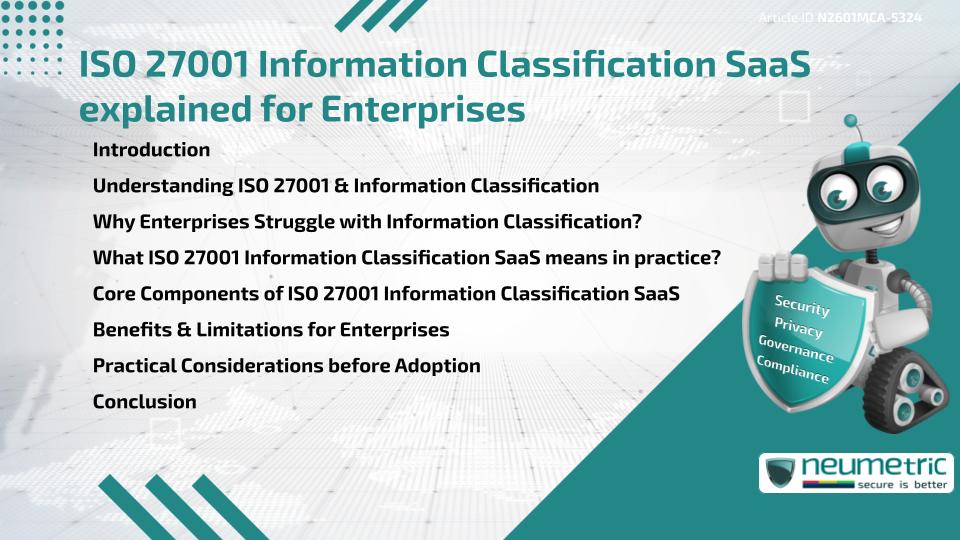 ISO 27001 Information Classification SaaS explained for Enterprises