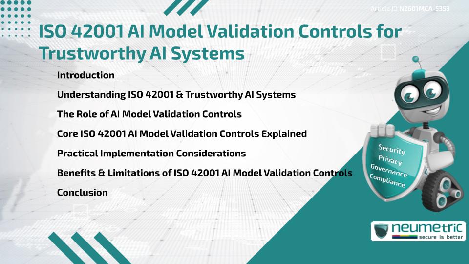 ISO 42001 AI Model Validation Controls for Trustworthy AI Systems