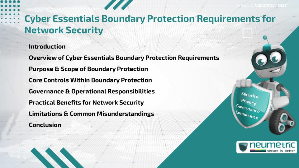 Cyber Essentials Boundary Protection Requirements for Network Security