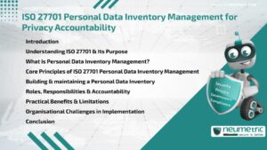 ISO 27701 Personal Data Inventory Management for Privacy Accountability